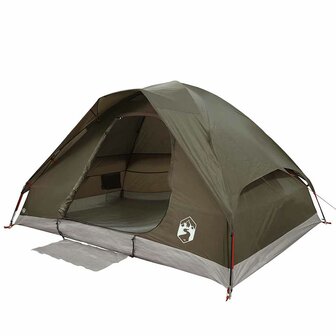 Koepeltent 2-persoons waterdicht bruin 4