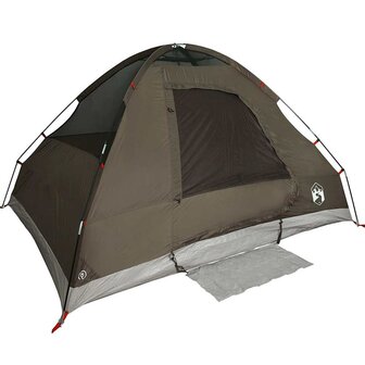 Koepeltent 2-persoons waterdicht bruin 5