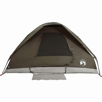Koepeltent 2-persoons waterdicht bruin 8
