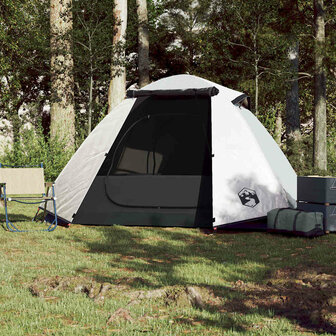 Koepeltent 2-persoons waterdicht verduisterend stof wit 3
