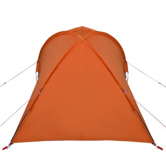 Koepeltent 2-persoons waterdicht grijs en oranje 8