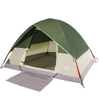 Koepeltent 4-persoons waterdicht groen 7