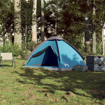 Koepeltent 2-persoons waterdicht blauw 4