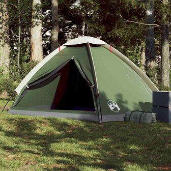 Koepeltent 4-persoons waterdicht groen 1