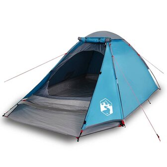 Koepeltent 4-persoons waterdicht blauw 2