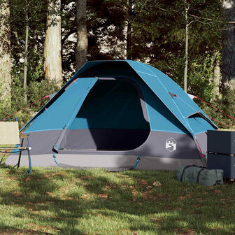 Koepeltent 2-persoons waterdicht blauw 1