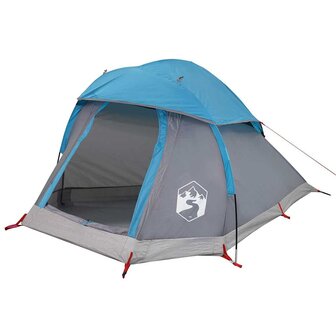 Koepeltent 1-persoons waterdicht blauw 4