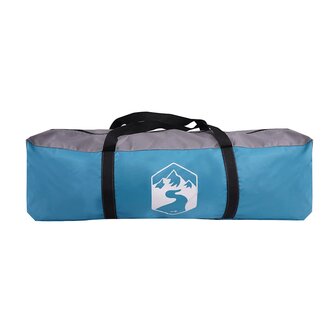 Tunneltent 4-persoons waterdicht blauw 8