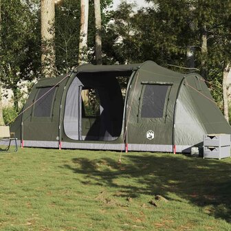 Tunneltent 4-persoons waterdicht olijfgroen 1