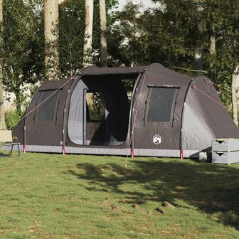 Tunneltent 4-persoons waterdicht bruin 1