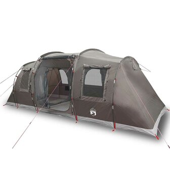 Tunneltent 4-persoons waterdicht bruin 2