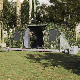 Tunneltent 4-persoons waterdicht camouflage 4