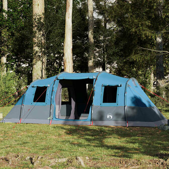 Tunneltent 6-persoons waterdicht blauw 1