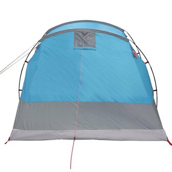 Tunneltent 6-persoons waterdicht blauw 8