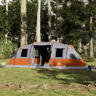Tunneltent 6-persoons waterdicht grijs 4