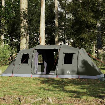 Tunneltent 6-persoons waterdicht olijfgroen 1