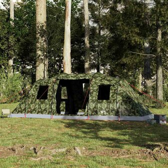 Tunneltent 6-persoons waterdicht camouflage 4