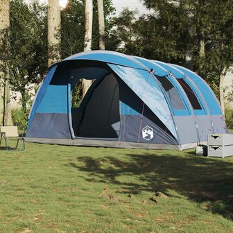 Tunneltent 5-persoons waterdicht blauw 3