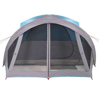 Tunneltent 6-persoons waterdicht blauw 6