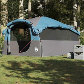 Tunneltent 6-persoons waterdicht blauw 1