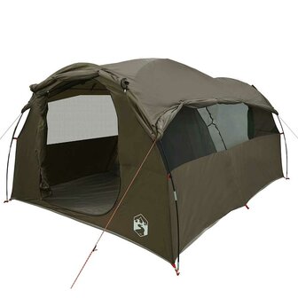 Tunneltent 6-persoons waterdicht bruin 4