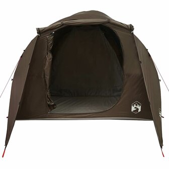 Tunneltent 6-persoons waterdicht bruin 5