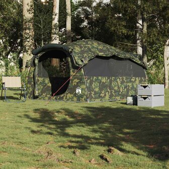 Tunneltent 6-persoons waterdicht camouflage 3