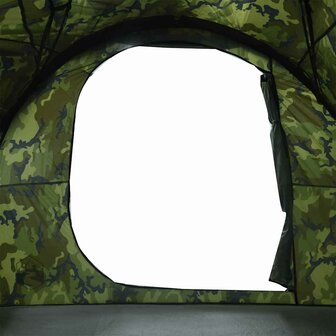 Tunneltent 6-persoons waterdicht camouflage 9