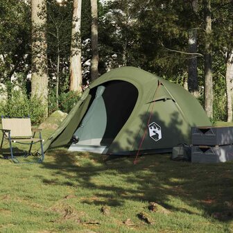 Tunneltent 3-persoons waterdicht olijfgroen 3