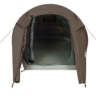 Tunneltent 2-persoons waterdicht bruin 6