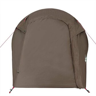 Tunneltent 2-persoons waterdicht bruin 7