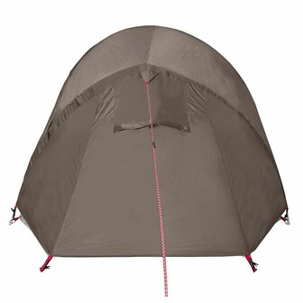 Tunneltent 2-persoons waterdicht bruin 9