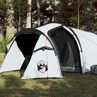 Tunneltent 2-persoons waterdicht verduisterend stof wit 1