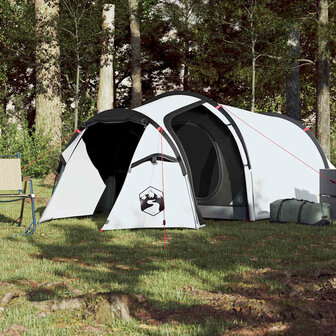 Tunneltent 2-persoons waterdicht verduisterend stof wit 3
