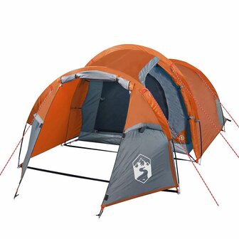 Tunneltent 3-persoons waterdicht oranje 4