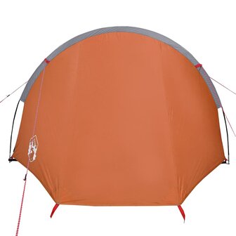 Tunneltent 4-persoons waterdicht oranje 6