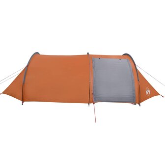 Tunneltent 4-persoons waterdicht oranje 7