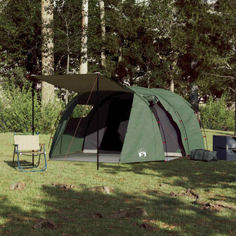 Tunneltent 4-persoons waterdicht groen 3