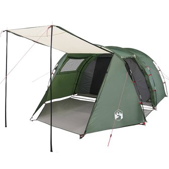 Tunneltent 4-persoons waterdicht groen 4