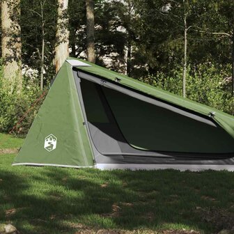 Tunneltent 1-persoons waterdicht groen 1