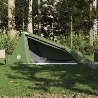 Tunneltent 1-persoons waterdicht groen 3