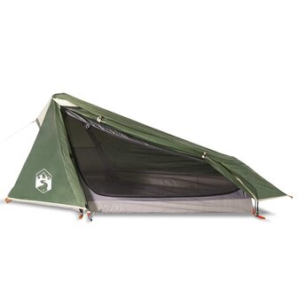 Tunneltent 1-persoons waterdicht groen 4