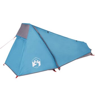 Tunneltent 1-persoons waterdicht blauw 6