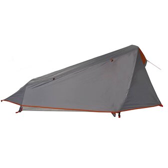 Tunneltent 1-persoons waterdicht grijs en oranje 9