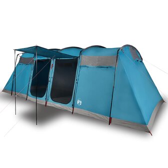 Tunneltent 10-persoons waterdicht blauw 4