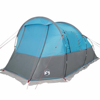 Tunneltent 4-persoons waterdicht blauw 5