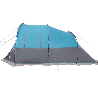 Tunneltent 4-persoons waterdicht blauw 9