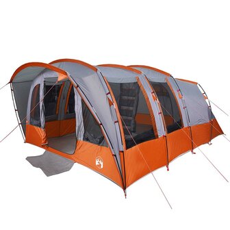 Tunneltent 8-persoons waterdicht grijs 3
