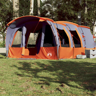 Tunneltent 8-persoons waterdicht grijs 4