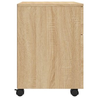 Dossierkast verrijdbaar 45x38x54 cm bewerkt hout sonoma eiken 5